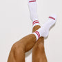 Cotton Ringer Sock | Red
