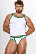 Cotton Ringer Tank | Green